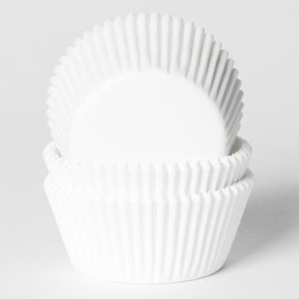 Mini Cupcake Backförmchen - Weiss 500 Stück